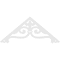 Ekena Millwork Pitch Finley Architectural Grade PVC Gable Pediment, 72"W x 30"H x 1"P (10/12) GPP072X030X100FIN - alternate 5